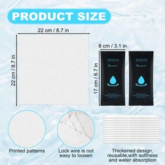 Moist Cotton Towelettes Individually Wrapped – 8.7″x8.7″ White Bulk Wipes