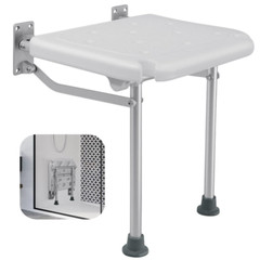 Fold Down Shower Seat Folding Safety Bench Wall Mount Bath Chair Handicapped Tub