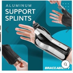BraceAbility Thumb & Wrist Spica Splint Tenosynovitis Size S – Left Hand