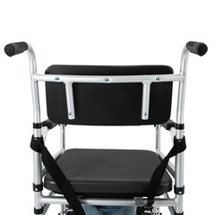 Shower Chair Height Adjustable Freestanding Folding Shower Chair w/ Bidet 160kg