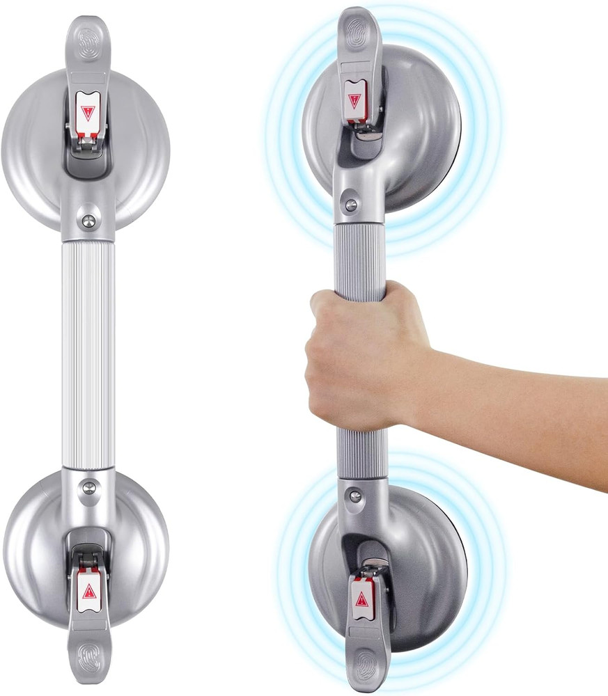 19″ Portable Suction Shower Grab Bar – 300lb Capacity Bath Handle