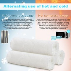 Moist Cotton Towelettes Individually Wrapped – 8.7″x8.7″ White Bulk Wipes