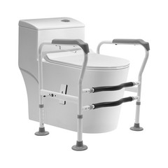 Toilet Frame Grab Bars Safety Rail Seat Handicap Assist For Senior Arm rest NEW