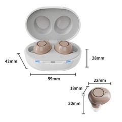 JINGHAO Rechargable Hearing Aids Lightweight Adjustable 6 sound Volume US SHIP