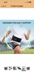 FIT GENO Adjustable Back Brace Size L Black BBNFGZ20240320