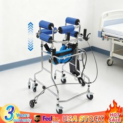 Adjustable Adult Standing Walker 8-Wheels Walking Aid for Patients and elder