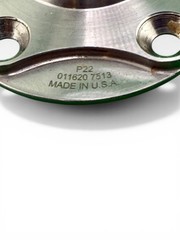 Bulldog 4 Hole offset prosthetic plate pyramid. P22. Prosthetic Component.