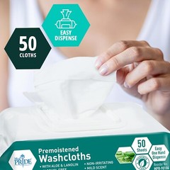 Disposable XL Premoistened Washcloths 600-count, 8″ x 12″ for Adults| Silky S…