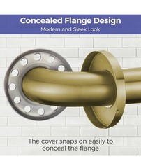 Stardrix ADA Grab Bar Set – 3 Brushed Gold Stainless Steel Bathroom Safety Bars