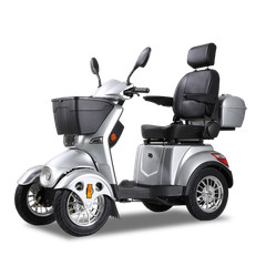 800W 4-Wheel Electric Mobility Travel Scooter for Adults&Seniors 60V 20Ah 15mph