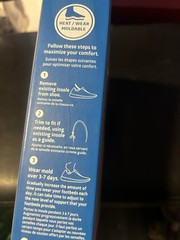 SOLE Active Medium Orthotic Insoles with Met Pad Red Size M 8,W 10 – New