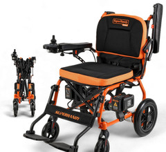 SuperHandy GoRide Electric Wheelchair GUT188 – Lightweight 42lbs Foldable 48V