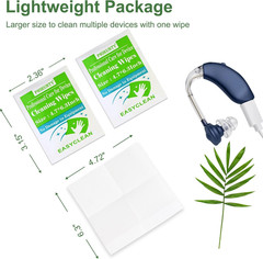 100 Count Hearing Aid Cleaning Wipes Individually Packaged Hearing Aid Audio Wip