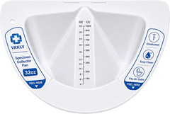 Vakly Graduated Specimen Collector Pans [Pack of 1] Toilet Nursing Hat for Urine