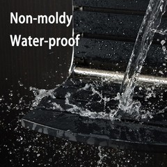 17.5″ Wall Mounted Folding Shower Seat HDPS Fold Down Seat ~ Black ~