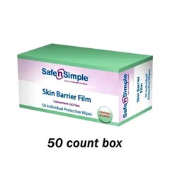 50 Safe n Simple™ SNS80725 Skin Barrier Film Wipes No-Sting Exp 03/2027