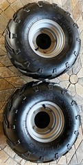 MONSTER OFF ROAD WHEELS …FITS ALL PERMOBIL & QUANTUM (2 wheels complete)
