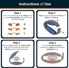 Incontinence Clamp by – Comfortable & Easy to Use – Confidence All Day Long – 3′