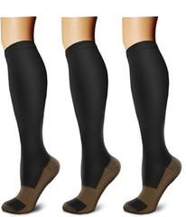 3Pair Diabetic Socks for Lymphedema Bariatric Knee High Non Binding Stockings US