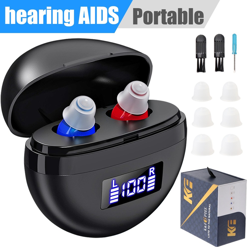 Digital Rechargeable Hearing Aids for Senior Noise Reduction Sound Amplification