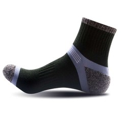 Mens Solid Sports Athletic Work Plain Crew Socks Women Cotton Ankle Casual Socks