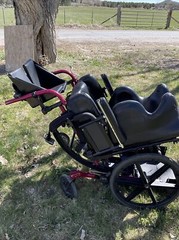 NICE! Quickie Iris Tilt-In-Space Manual Transport Rehab Wheelchair