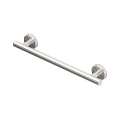 Gatco Latitude II 12-Inch Bathroom Grab Bar, Stainless Steel, Satin Nickel