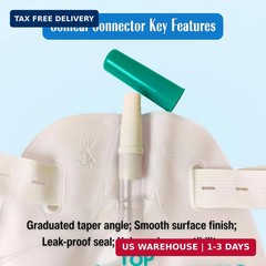 5 Pack Easy-Tap Catheter Leg Bags, 500ml Urinary Drainage Bag, Anti-Reflux Valve