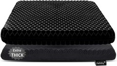 Extra Thick Gel Seat Cushion 2 Inch Pain Relief Black Office Chair Car