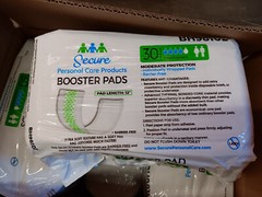 Secure personal care products Ultra Booster Pads 6×30 pieces, 12″ Long BH98102