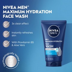 Nivea Men Maximum Hydration Face Wash Face Wash Provitamin B5 And Aloe Vera