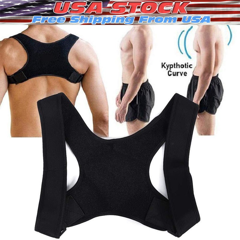 Back Posture Corrector Shoulder Straight Support Brace Belt Therapy Men Women