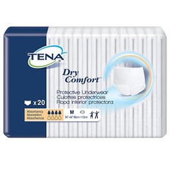 TENA® Dry Comfort™ Absorbent Underwear, White, Medium, 20/PK (959412_PK)