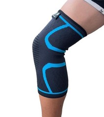 2 Pack Compression Knee Brace Women Men Support Sports Wrestling Blue Large