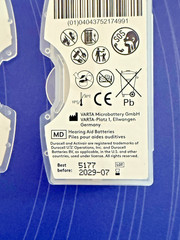 8 count duracell size 10 hearing aid batteries MF EasyTab Activair Expires 2029