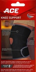 Knee Brace Adjustable Compression Support Neoprene Breathable Black Pain Relief