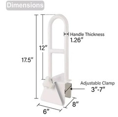 Vaunn Medical Adjustable Bathtub Safety Rail Shower Grab Bar Handle,…