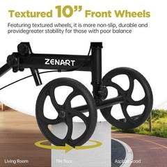 Economy Knee Scooter Foldable Walker for Foot Surgery Adult Crutch Alternative
