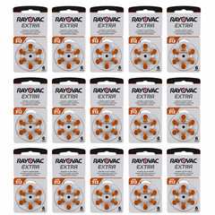 90x Rayovac 312 Hearing Aid Batteries Bulk Pack DA312 Brown Tab
