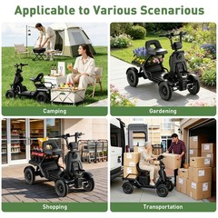 500W Heavy Duty 4 Wheel Mobility Scooters for Seniors Adults with Cargo Platform