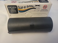 Sup-R Latex Free Exercise Band Roll, 6 yd Length, Black-X-Heavy 10-6315 – NEW