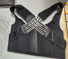 2 Black Back Braces size Medium in packages .