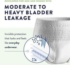 80ct Prevail Per-Fit Daily Underwear, Medium (34″-46″) Extra Absorbency, New S4