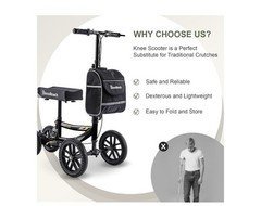 NEW BlessReach Knee Walker/Scooter for Ankle Foot Injury/Surgery Black Foldable