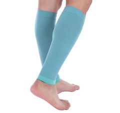 Doc Miller Calf Compression Sleeve 1Pair 20-30mmHg Recovery Varicose Vein TEAL