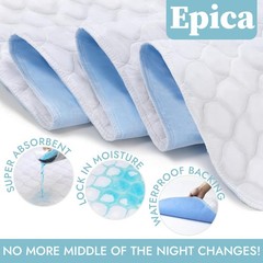 Premium Ultra Plus Waterproof Protector Bed Pad, Under-pad, Quilted, Waterpro…