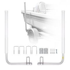 60in Adjustable Dual Steel Supports with PVC Covering & 2-Piece Kit