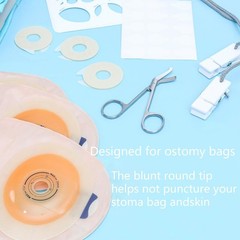 2-Piece Ostomy Scissors, Ostomy Supplies for Ostomy Care, Colostomy, Urothrostom