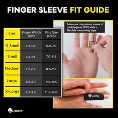 Joint Support Finger Sleeves V3 Pair – Compression for BJJ, Fitness, Volleyball,