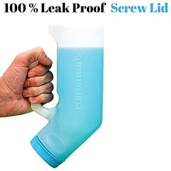 Urinal Spill Proof Portable 2 Pack 32 oz 1000 ml Glow in Dark Lid